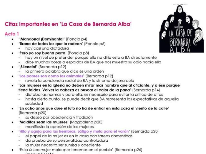 La casa de bernarda alba anÃ¡lisis