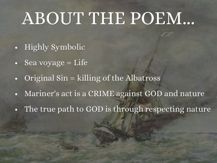 The rime of the ancient mariner symbols