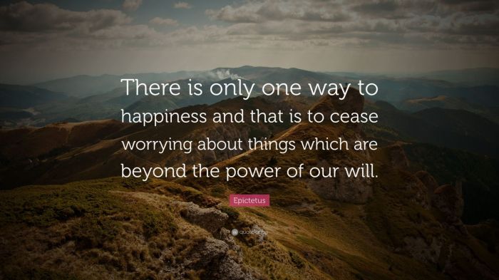 Happiness epictetus way only there worrying cease things beyond power which will quote wallpapers quotefancy