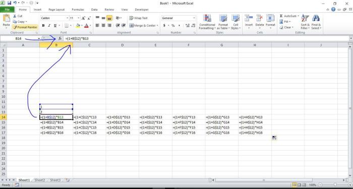 Enter a formula using pv in cell b6