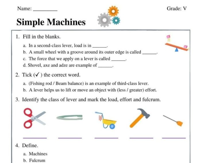 Simple machines webquest answer key