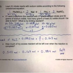 Limiting reagent and percent yield worksheet